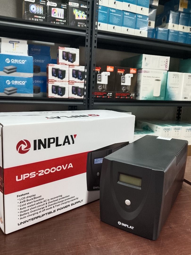 Inplay UPS 2000VA LCD Display (Category: Computer Parts) located in Pasig City. Submitted by technofuseofficial (Listing ID 1401049528, Image 3). Description: Inplay UPS 2000VA LCD Display Brand New and Original Items Store Location: 4F Unit 402, 604 Shaw Boulevard, Barangay Kapitolyo, Pasig City Same Day Delivery: - Lalamove delivery within Metro Manila - For walk-ins: Always PM first for item availability - We are also open for night time deliv