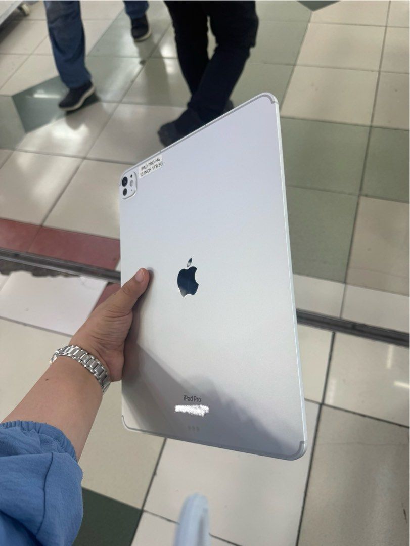 Ipad Pro M4 13' 1TB 5G No issue All working (Category: iPad) located in San Juan City. Submitted by javedsgadgetshop (Listing ID 1401038944, Image 2). Description: INSTALLMENT OPTIONS : SPAY LATER / GGIVES / CREDIT CARD! WE BUY AND SELL SO PWEDE MAGBINTA OR SWAP ! Quick Specs : 💵 Ipad Pro M4 13' 5G •1TB •NTC Variant •100% batt health •Factory Unlock •98% Smoothness •No hidden issue | No Repaired •100% Authentic | Not Refurbished •w/ OEM Charger 