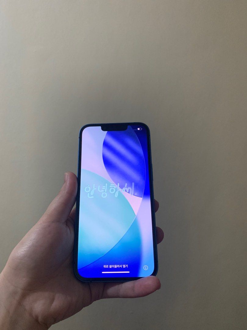 iPhone 13 (Category: iPhone X Series) located in Cainta. Submitted by macpodph (Listing ID 1401153630, Image 2). Description: iPhone 13 blue NTC 128gb Smart sim No issues.