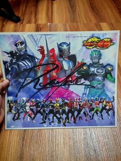 Kamen Rider Ryuki Autographed Poster with sign, Hobbies & Toys ...
