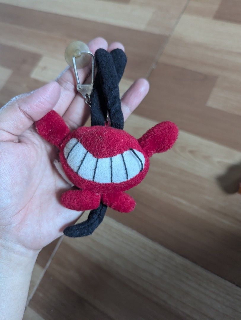 Keychain Set - Devil, Chicken Wing, Corgi Butt (Category: Plushies & Soft Toys) located in Palayan City. Submitted by sarahgeeshop (Listing ID 1401015125, Image 3). Description: - Adorable keychain set! - Includes: - Red devil plushie with smiling face, horns, and tail. - Chicken wing charm. - Corgi butt plushie with cute paws. - Each keychain has a clasp or loop for easy attachment to bags or keys..