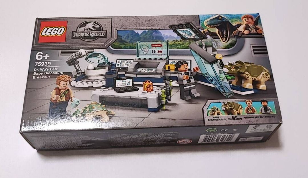 LEGO 75939 Jurassic World Dr. Wu's Lab: Baby Dinosaur Breakout, Hobbies ...