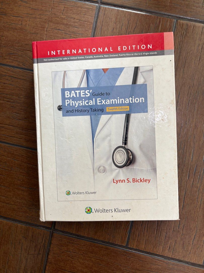 Med school books (Category: Textbooks) located in Quezon City. Submitted by vanirish (Listing ID 1400971839, Image 3). Description: Bates’ Guide to Physical Examination and History Taking (12th edition) - 500.