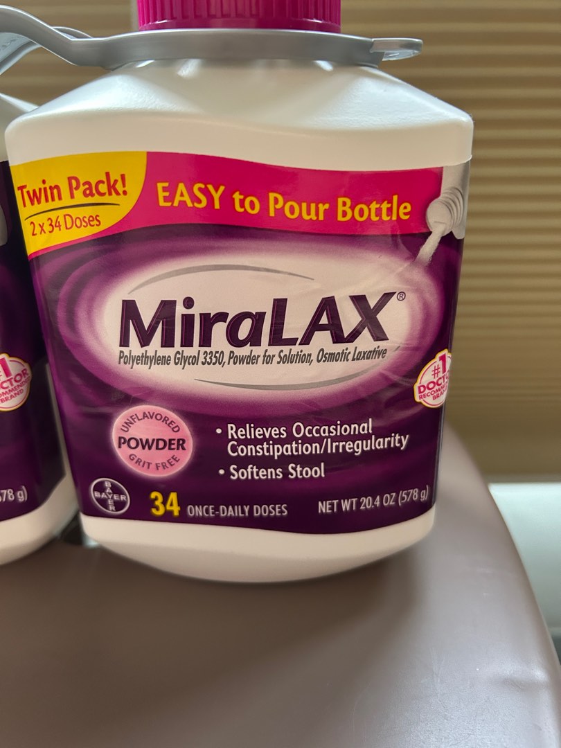 MiraLAX Polyethylene Glycol 3350 TwinPack, Pet Supplies, Health