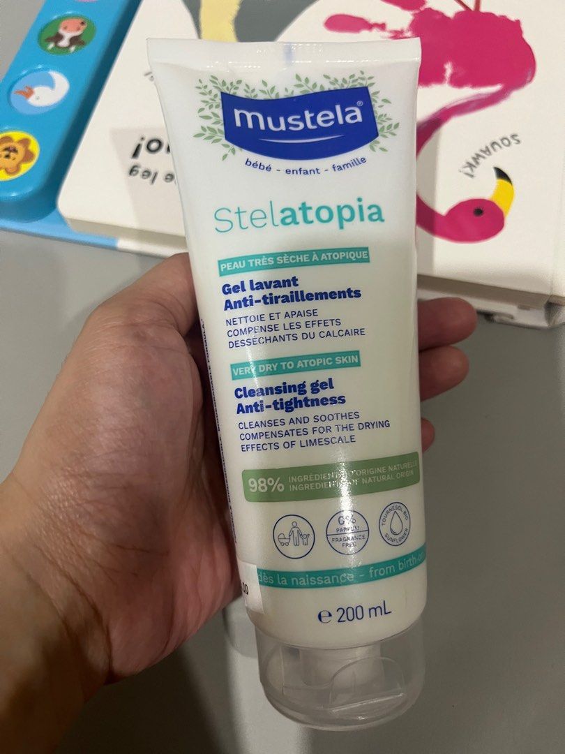 Mustela Stelatopia Cleansing Gel 200ml (Category: Baby Toiletries & Grooming) located in Cebu City. Submitted by clothes_and_queens (Listing ID 1401106247, Image 1). Description: Brand new/ never opened/ never used Exp date: March 2027 RFS: Baby’s derma suggested another soap/cleanser that suits better for his skin type so Im selling my extra stock Can negotiate for price.