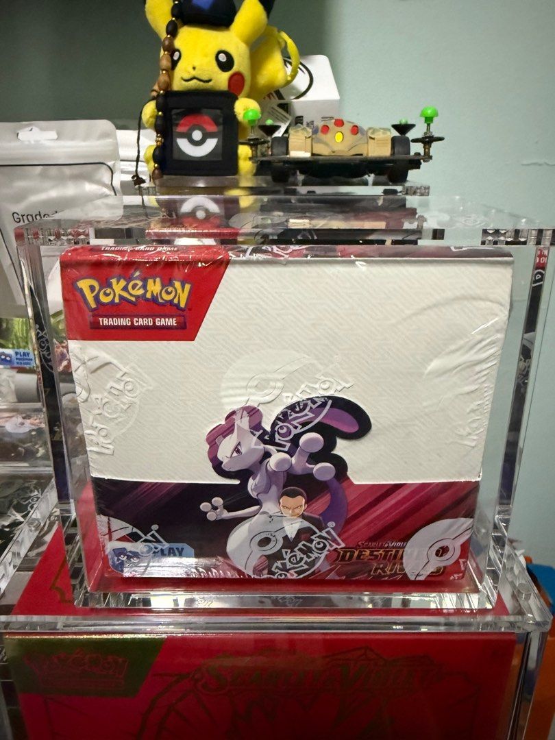 Pokemon TCG: Destined Rivals Booster Box - Sealed Box with Acrylic Case,  Hobbies & Toys, Toys & Games on Carousell
