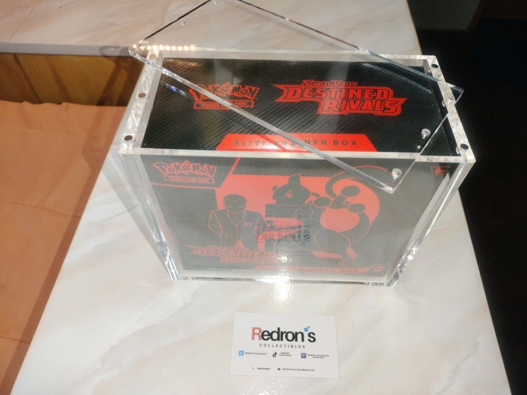 Pokemon TCG Premium Grade Acrylic Cases (Category: Trading Cards Accessories) located in Manila. Submitted by redron.dolarrylan (Listing ID 1401122466, Image 2). Description: 🛡️ Premium Acrylic Display Cases for Pokémon TCG! 🛡️ Your Pokémon collection deserves legendary protection — and these crystal-clear acrylic cases deliver just that! 🔥 Available Options: 📦 Booster Box Case – Built to showcase your sealed booster like it’s the crown jewel