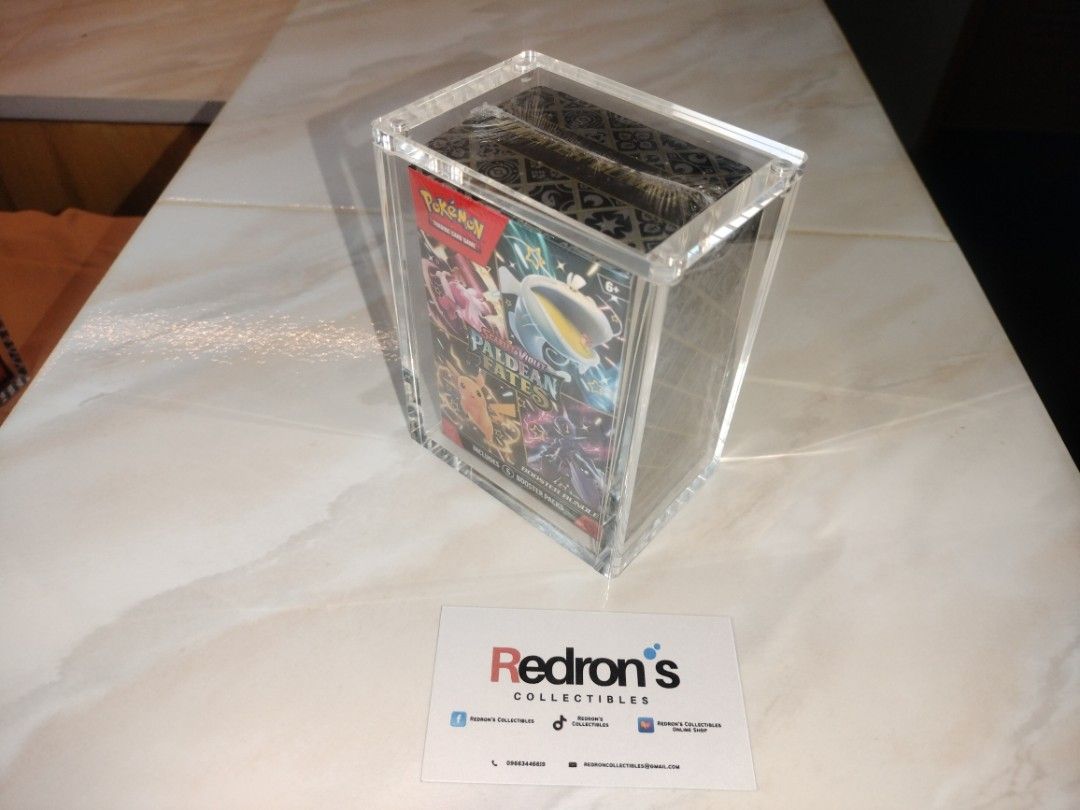 Pokemon TCG Premium Grade Acrylic Cases (Category: Trading Cards Accessories) located in Manila. Submitted by redron.dolarrylan (Listing ID 1401122744, Image 2). Description: 🛡️ Premium Acrylic Display Cases for Pokémon TCG! 🛡️ Your Pokémon collection deserves legendary protection — and these crystal-clear acrylic cases deliver just that! 🔥 Available Options: 📦 Booster Box Case – Built to showcase your sealed booster like it’s the crown jewel