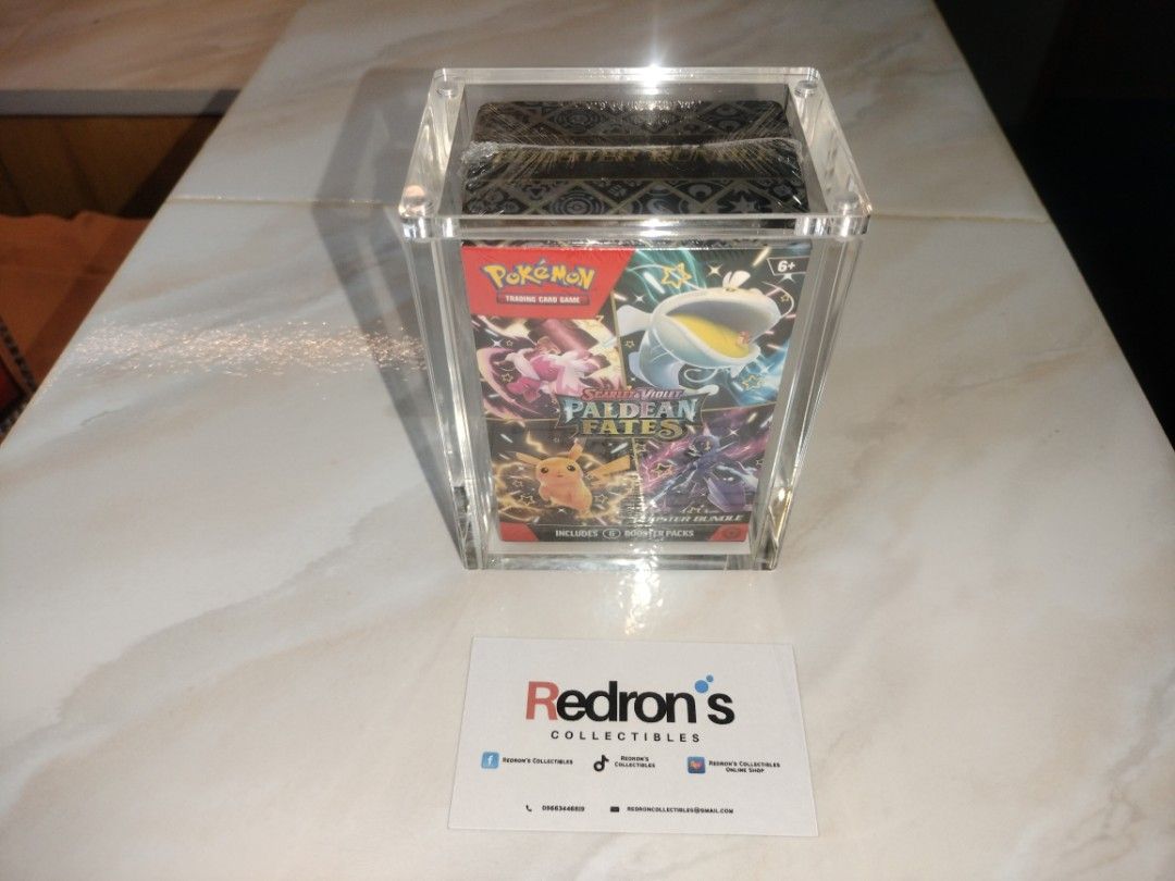 Pokemon TCG Premium Grade Acrylic Cases (Category: Trading Cards Accessories) located in Manila. Submitted by redron.dolarrylan (Listing ID 1401122744, Image 1). Description: 🛡️ Premium Acrylic Display Cases for Pokémon TCG! 🛡️ Your Pokémon collection deserves legendary protection — and these crystal-clear acrylic cases deliver just that! 🔥 Available Options: 📦 Booster Box Case – Built to showcase your sealed booster like it’s the crown jewel