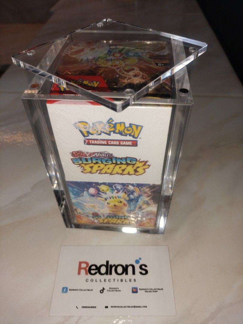 Pokemon TCG Premium Grade Acrylic Case (Category: Trading Cards Accessories) located in Manila. Submitted by redron.dolarrylan (Listing ID 1401122984, Image 3). Description: 🛡️ Premium Acrylic Display Cases for Pokémon TCG! 🛡️ Your Pokémon collection deserves legendary protection — and these crystal-clear acrylic cases deliver just that! 🔥 Available Options: 📦 Booster Box Case – Built to showcase your sealed booster like it’s the crown jewel 