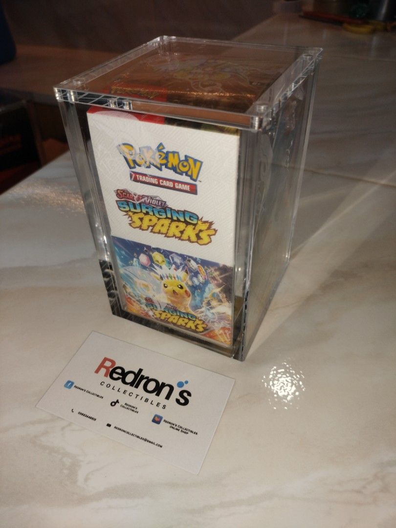 Pokemon TCG Premium Grade Acrylic Case (Category: Trading Cards Accessories) located in Manila. Submitted by redron.dolarrylan (Listing ID 1401122984, Image 2). Description: 🛡️ Premium Acrylic Display Cases for Pokémon TCG! 🛡️ Your Pokémon collection deserves legendary protection — and these crystal-clear acrylic cases deliver just that! 🔥 Available Options: 📦 Booster Box Case – Built to showcase your sealed booster like it’s the crown jewel 