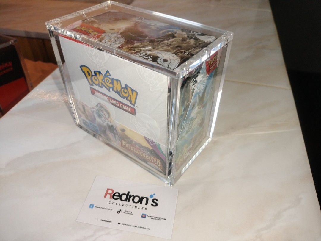 Pokemon TCG Premium Grade Acrylic Case (Category: Trading Cards Accessories) located in Manila. Submitted by redron.dolarrylan (Listing ID 1401123160, Image 2). Description: 🛡️ Premium Acrylic Display Cases for Pokémon TCG! 🛡️ Your Pokémon collection deserves legendary protection — and these crystal-clear acrylic cases deliver just that! 🔥 Available Options: 📦 Booster Box Case – Built to showcase your sealed booster like it’s the crown jewel 