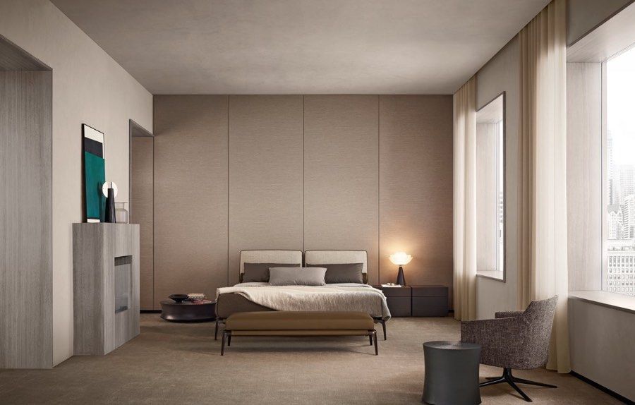 Poliform Frame Poliform Park 1 Bed - King Size, Furniture & Home Living, Furniture ...