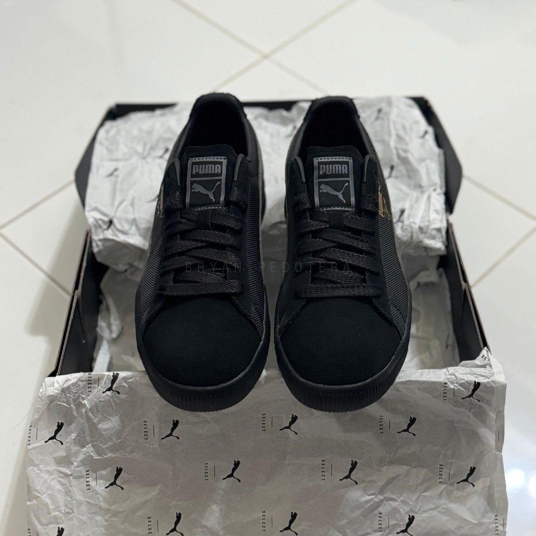 Puma Shoes / Puma Clyde / Puma Suede (Category: Sneakers) located in Tacloban City. Submitted by KosherShooz (Listing ID 1400955082, Image 3). Description: PRE ORDER MEGA SALE‼️⚡ Puma Clyde - Black Men's US 8-11 🔥 ₱3,980 Orig price: 6,8k ✅Brand New ✅Original/authentic Will be on hand after 7-10 days Down payment: At least 1,000 (non-refundable).