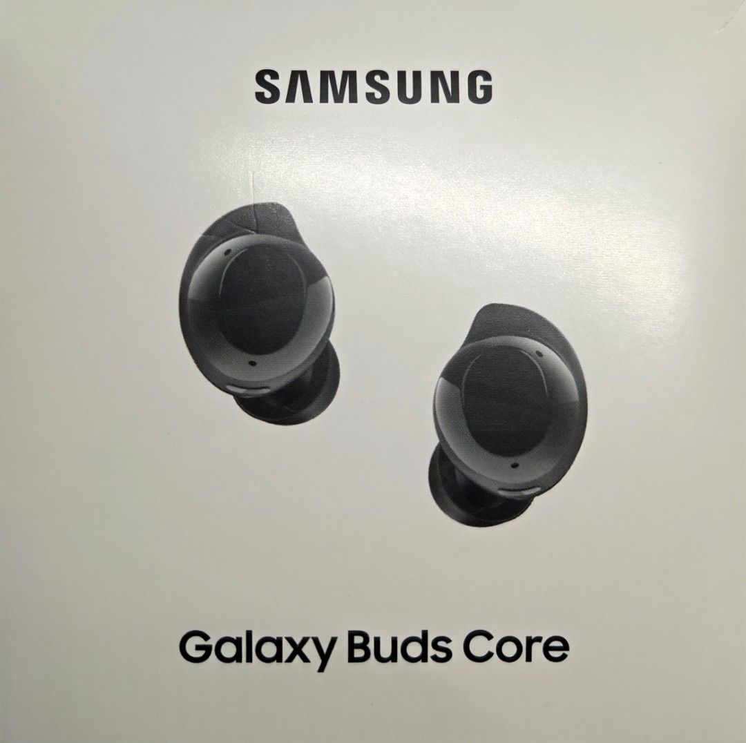 Samsung Galaxy Buds Core (Category: Earphones) located in Marikina City. Submitted by johndb (Listing ID 1401055142, Image 1). Description: - Samsung Galaxy Buds Core (Black) - Includes charging case and original box - Bought from Samsung Shop Review from walastech: https://walastech.com/audio/samsung-galaxy-buds-core-hands-on-review-philippines/.