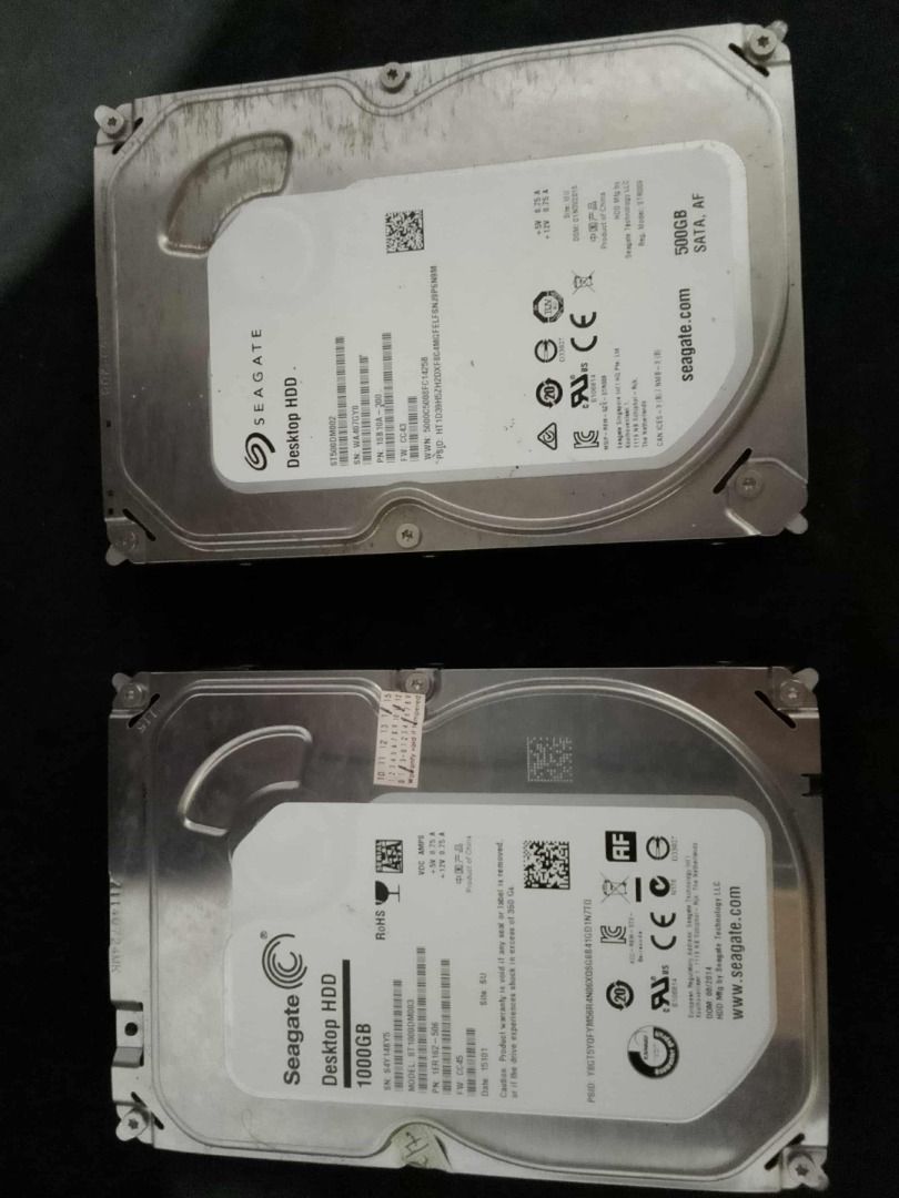 Seagate Desktop HDD 500GB/1000GB (Category: Hard Disks & Thumbdrives) located in Caloocan City. Submitted by johnpaulpa64111 (Listing ID 1401059315, Image 1). Description: - Seagate Desktop HDD - Available Capacities: 500GB and 1000GB - Interface: SATA, AF - 500GB Model: ST500DM002 - Perfect for storage expansion RUSH RUSH RUSH Kunin niyo na now pls.