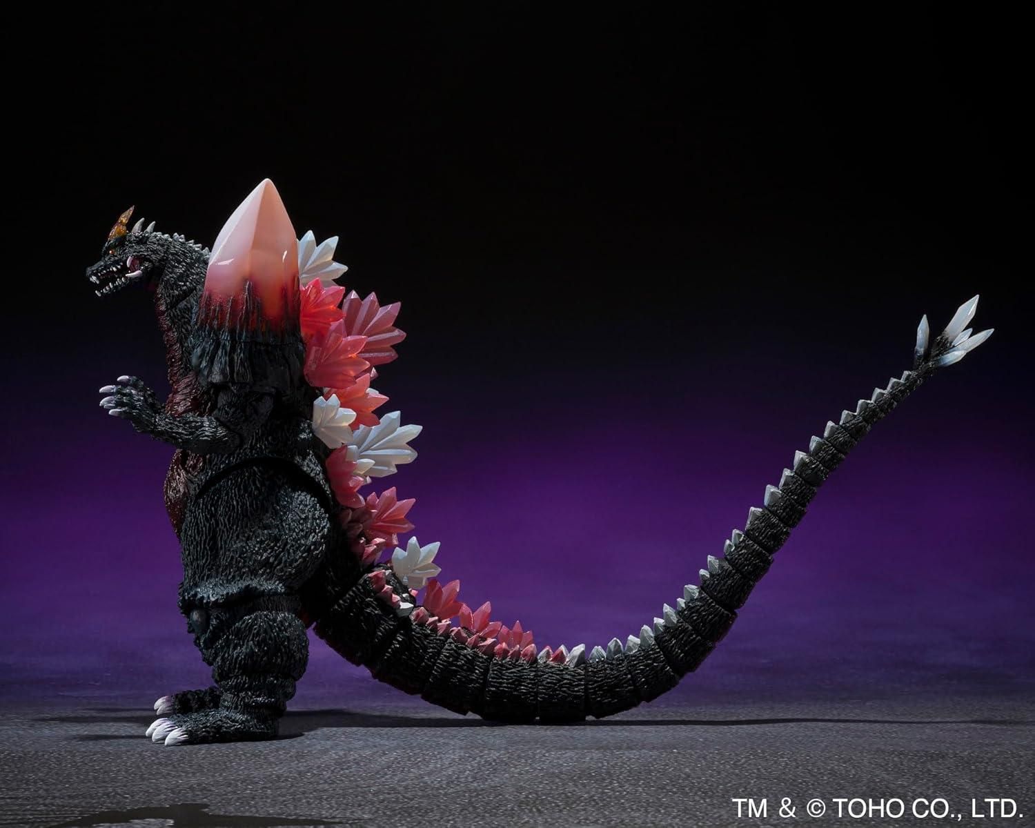 TAMASHII NATIONS - Godzilla vs. SpaceGodzilla - SpaceGodzilla Fukuoka Decisive Battle Ver., Bandai Spirits s.h.monsterarts Action Figure (Category: Toy Figures) located in Singapore. Submitted by homedealsg (Listing ID 1401007276, Image 3). Description: December 2024 marks the thirtieth anniversary of "GODZILLA VS. SPACEGODZILLA," with an all new S.H.Monsterarts set commemorating the epic battle of Fukuoka! Newly sculpted chest parts and options 