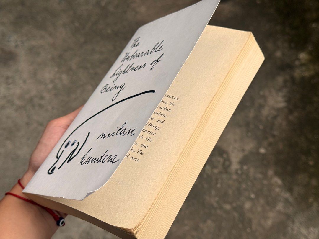 The Unbearable Lightness of Being by Milan Kundera (Category: Storybooks) located in Quezon City. Submitted by sey94 (Listing ID 1401001673, Image 2). Description: Well-read copy with browning to page edges and light wear on the cover; inside pages are clean Location: Novaliches.