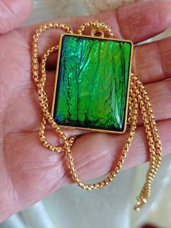 金色斑彩石項鍊64242679212931110