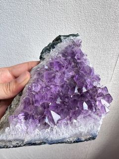 Natural Amethyst Cluster for Demagnetization, Crystal Bed64212407635843110