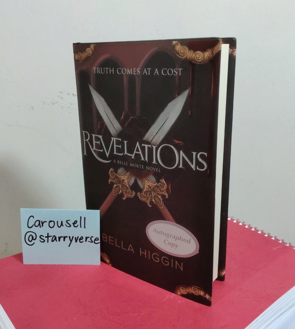 Autographed Hardcopy - Revelations by Bella Higgin (Category: Storybooks) located in Quezon City. Submitted by starryverse (Listing ID 1396262416, Image 1). Description: - Autographed copy - hardcopy.