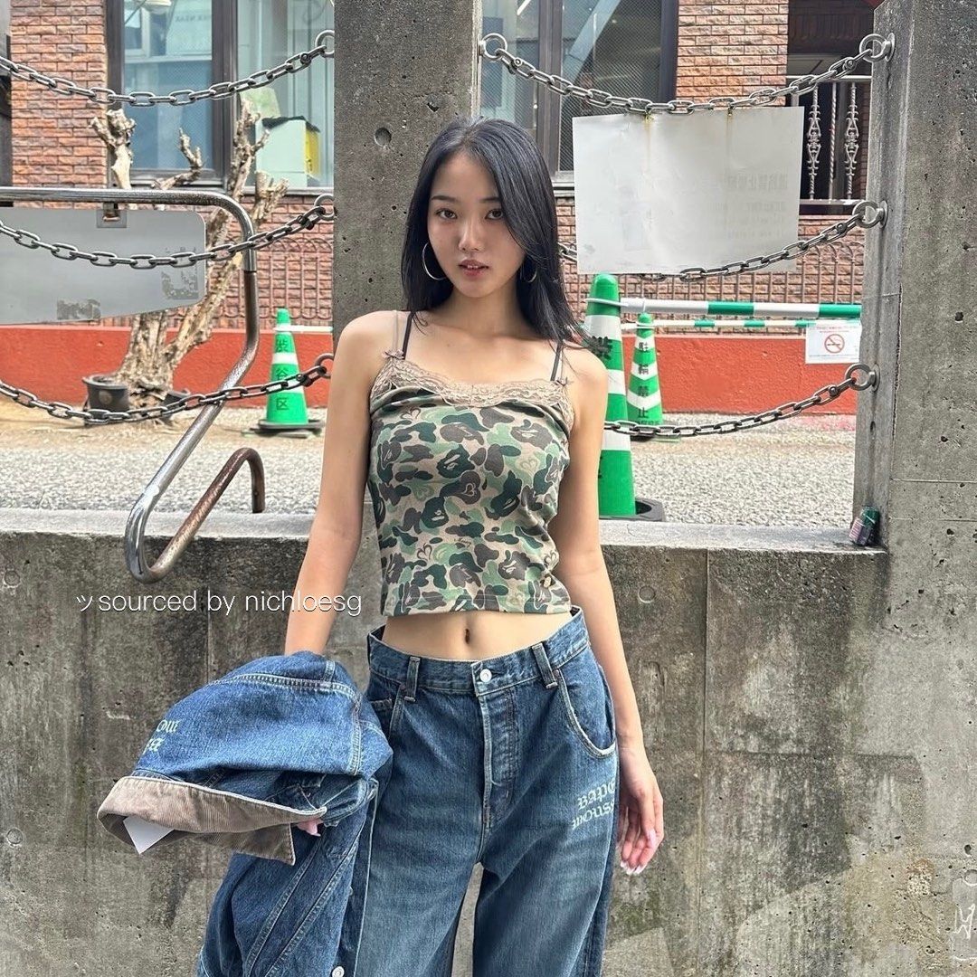 BAPE X MOUSSY CAMO UNDERWEAR SET, Women's Fashion, New