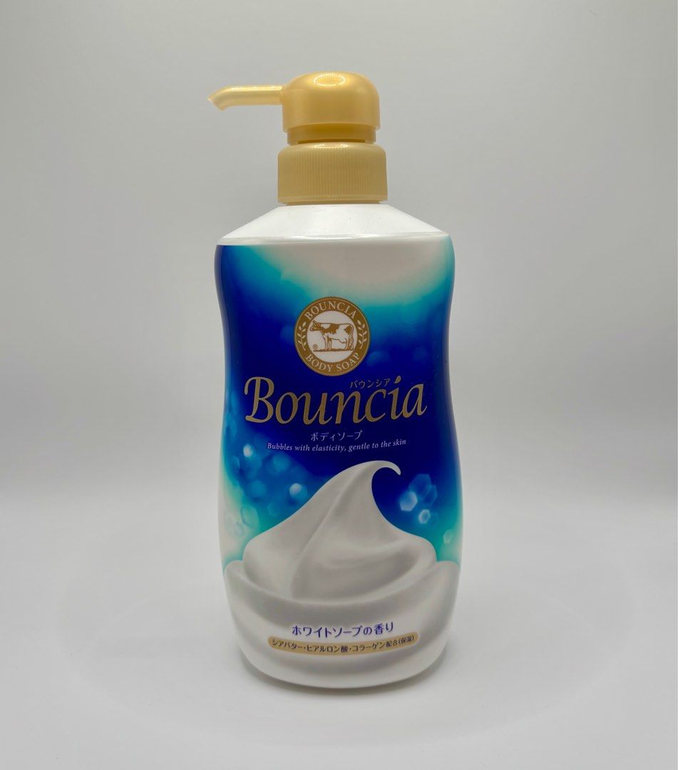 Bouncia Body Soap (Category: Bath) located in Batangas. Submitted by jmmac (Listing ID 1396121004, Image 1). Description: - Bouncia Body Soap - Available Variants: - White Soap: Shea butter, hyaluronic acid, collagen scent - Airy Bouquet: Floral scent - Premium Moist: Shea butter, hyaluronic acid, collagen - Features rich, elastic foam - Gentle on skin.