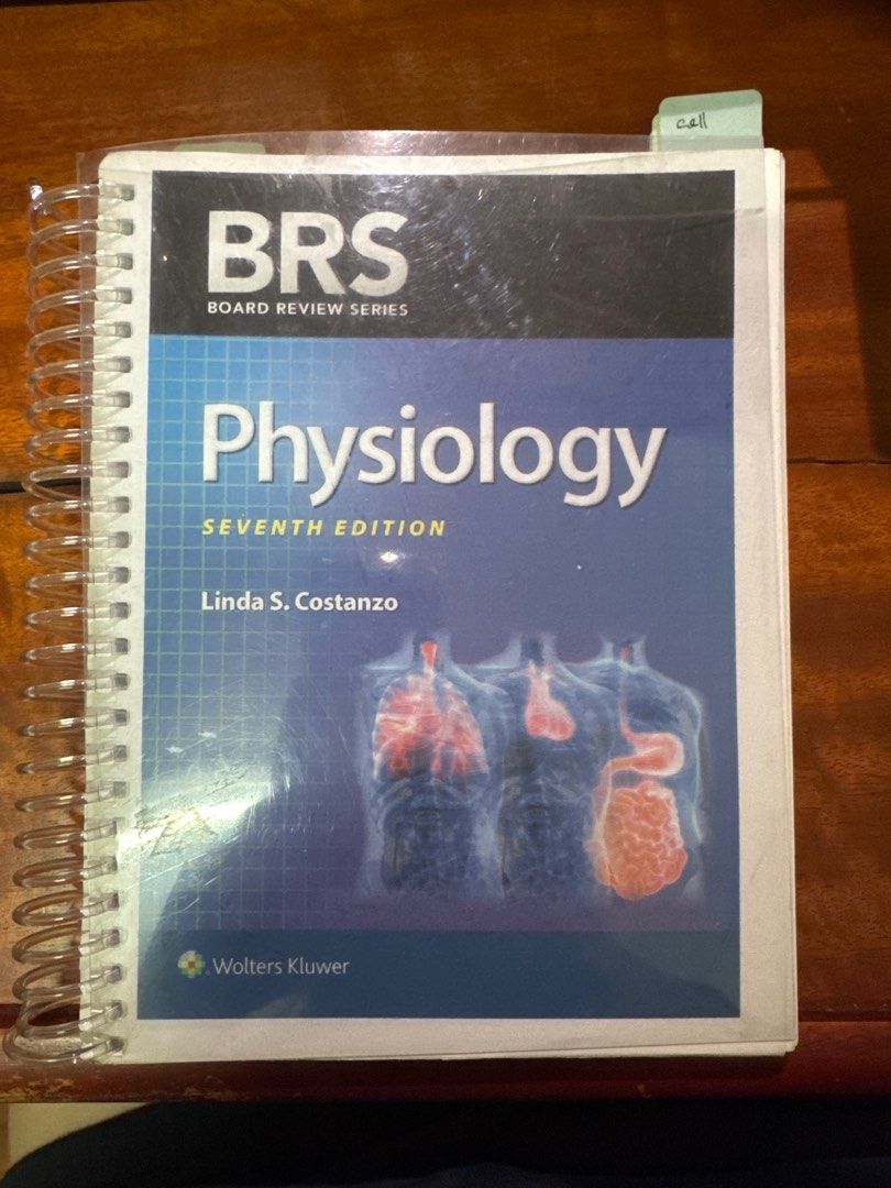 BRS Physiology Seventh Edition (Category: Textbooks) located in Quezon City. Submitted by decluttering.doc (Listing ID 1396210162, Image 1). Description: SLIGHTLY USED MINIMAL HIGHLIGHTS LIKE NEW BRS Physiology Seventh Edition textbook - Author: Linda S. Costanzo - Publisher: Wolters Kluwer - Format: Spiral-bound - Condition: Good - Features: Includes CAL tab.