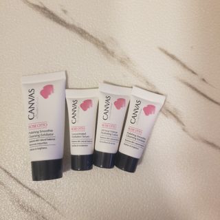 (包郵)Canvas Rose Otto 24 hour Intense Hydrating Lotion玫瑰24小時全效保濕乳液3ml+Concentrated Hydration Serum玫瑰水漾亮澤精華3ml+Polishing Smoothie Cleansing Exfoliator玫瑰亮肌去角質奶昔3ml+10ml64241278660995110