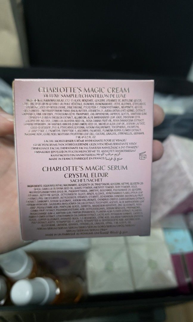 Charlotte Tilbury Set Pillow Talk Serum Elixir Magic Cream (Category: Face Care) located in Pasig City. Submitted by jannetteg (Listing ID 1396229140, Image 2). Description: Award Winning Beauty Icons Charlotte Tilbury sets Magic Cream Magic Serum Crystal Elixir Matte Rev Pillow Talk Medium 📍Pasig 💰Bank transfer, Gcash 🚚Grab, Lalamove, GGX, JnT LBC Buyer pays sf.