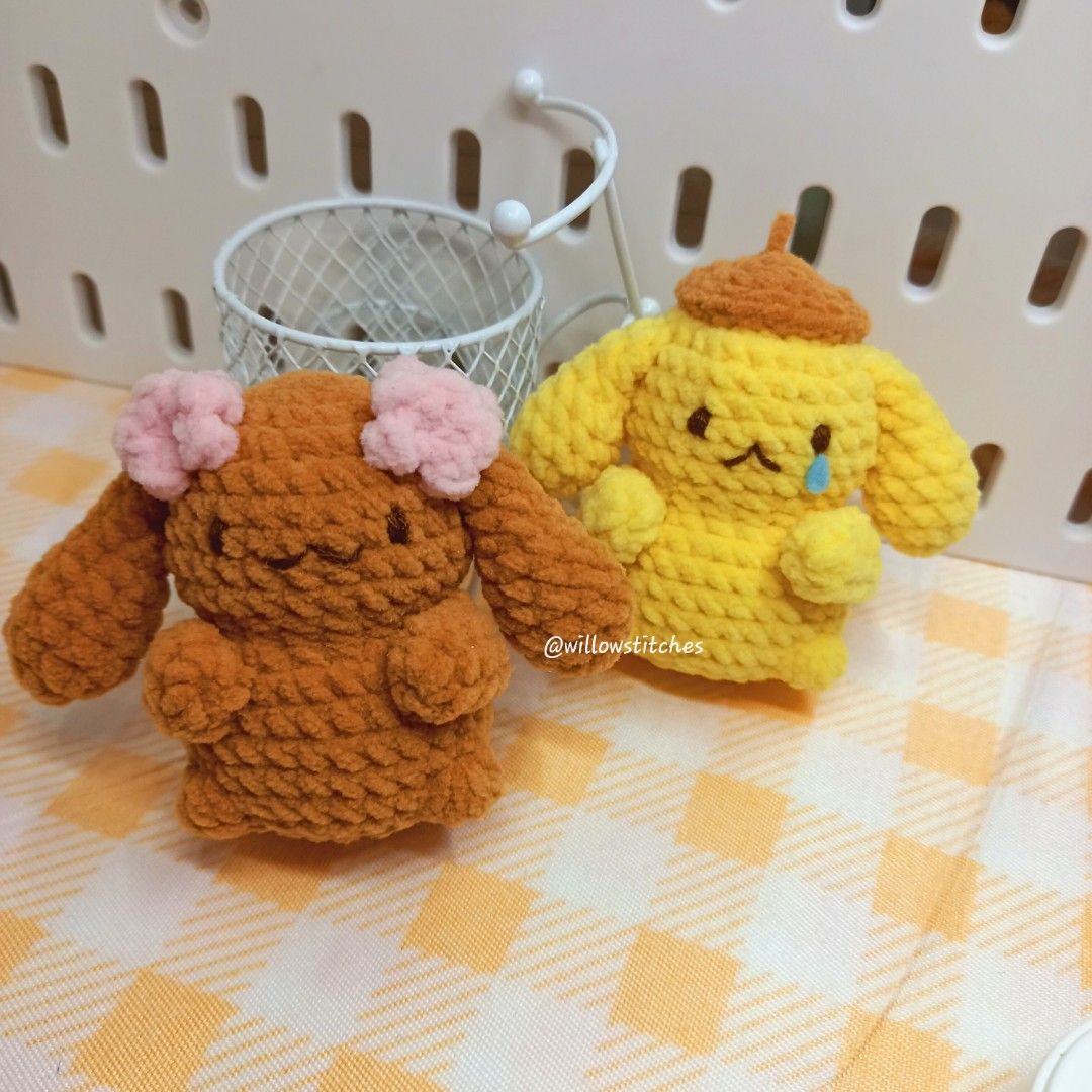Crochet Purin and Mocha Keychain (Category: Handmade Craft) located in Cavite. Submitted by willowstitches_ (Listing ID 1396229649, Image 1). Description: Materials used: Thin Bear Chenille Yarn fiber fill felt paper For more details visit my other socials: Blue app.: Willow Stitches Clock app.: willow_stitches 📍𝐋𝐨𝐜𝐚𝐭𝐢𝐨𝐧: Naic, Cavite 💰 𝐌𝐎𝐏: GCash 🚛 𝐌𝐎𝐃: J&T Express ‧ ₊˚🎧⊹𓏲⋆🌿. ⋆⸜ 🍵✮˚.