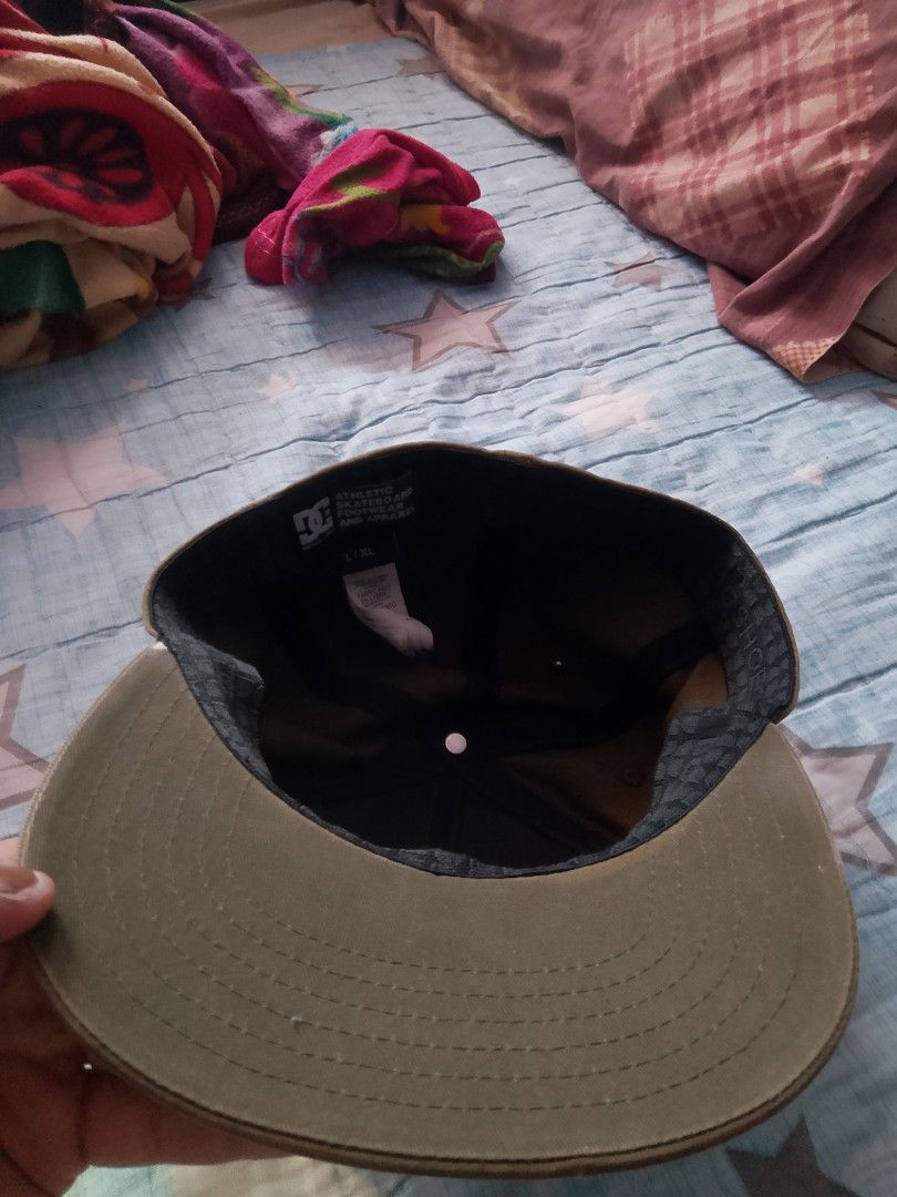 DC Shoes Close Cap (Category: Caps & Hats) located in Davao. Submitted by lentoythrift (Listing ID 1396193648, Image 3). Description: - DC Shoes cap - Olive green color - Size: L/XL - Features DC logo - Made in China - Perfect for skateboarding or casual wear.