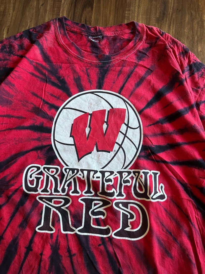 Grateful Red Tie-Dye Vintage Shirt (Category: Tshirts & Polo Shirts ) located in Davao. Submitted by Akenn (Listing ID 1396167211, Image 2). Description: Grateful Red tie-dye Vintage shirt 24x30 (cut white tag) Issues: minimal crack on print.