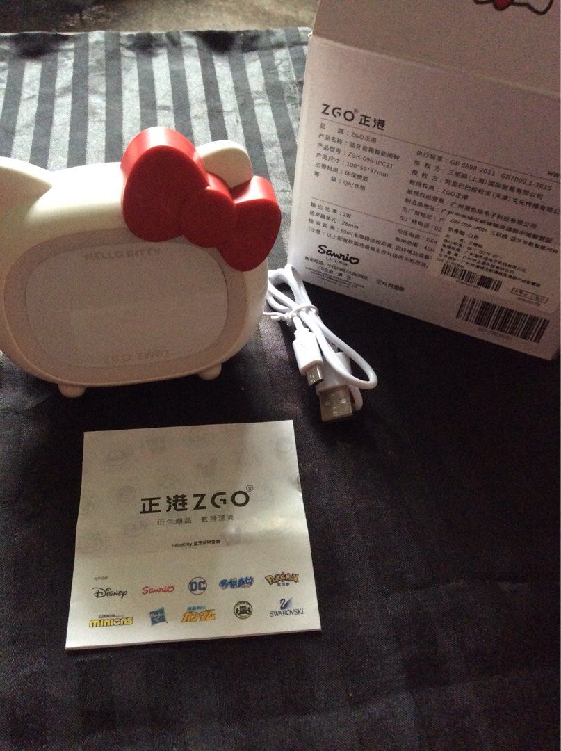 Hello Kitty Mini Smart Alarm Clock with Bluetooth Speaker (Category: Clocks) located in Quezon City. Submitted by marky1969 (Listing ID 1396237586, Image 3). Description: For Sale Only.... Padala lang... No need for it... Tested Working...RECHARGEABLE! Need to download Wechat apps to maximize the control of the device... Pick up only dito sa house along T Sora QC for testing na din or Shipping... Thks..