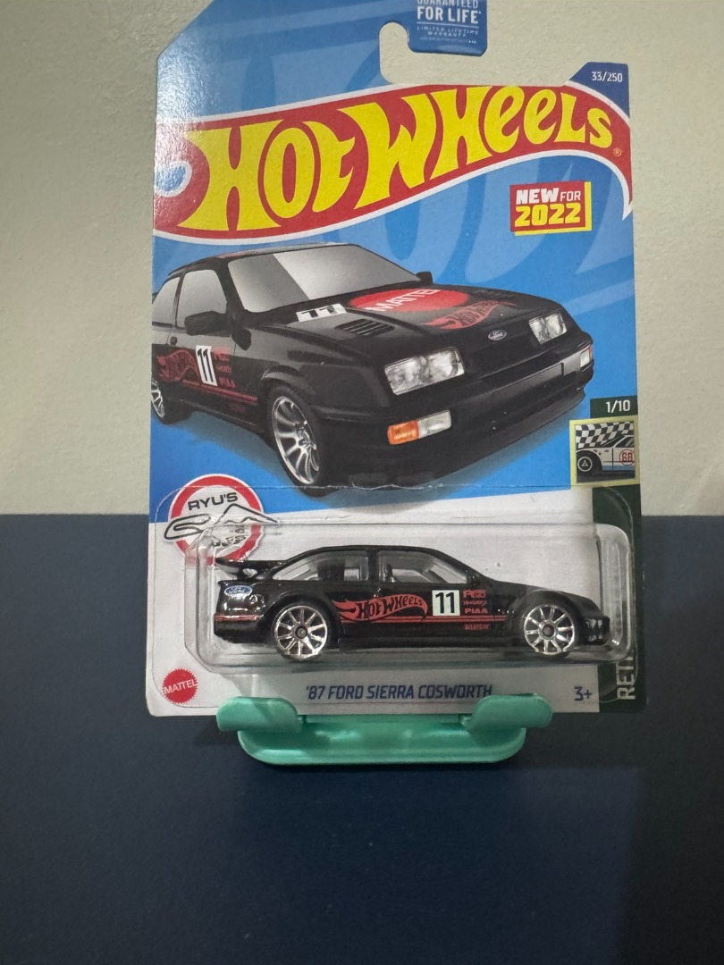 Hot Wheels Ryu's Ride 1987 Ford Sierra Cosworth (Black) (US Card ...