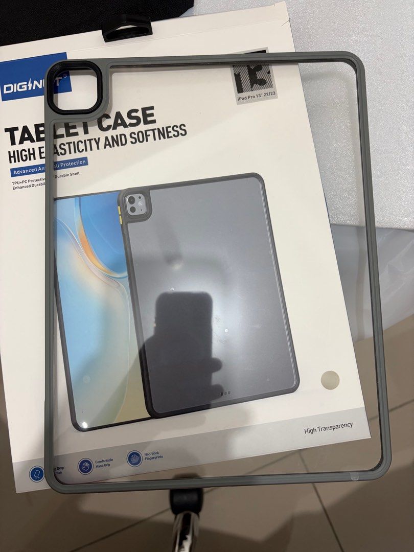iPad Pro 12.9 Clear Case (Category: Cases & Sleeves) located in Quezon City. Submitted by ricardo7_ (Listing ID 1396185774, Image 2). Description: iPad Pro 12.9 inch clear case. Opened for testing only. Made in Singapore. Looks new. .