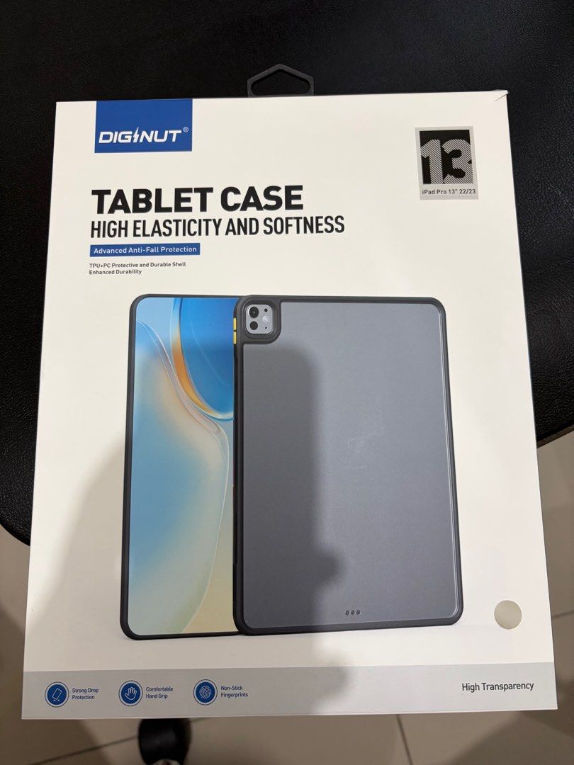 iPad Pro 12.9 Clear Case (Category: Cases & Sleeves) located in Quezon City. Submitted by ricardo7_ (Listing ID 1396185774, Image 1). Description: iPad Pro 12.9 inch clear case. Opened for testing only. Made in Singapore. Looks new. .