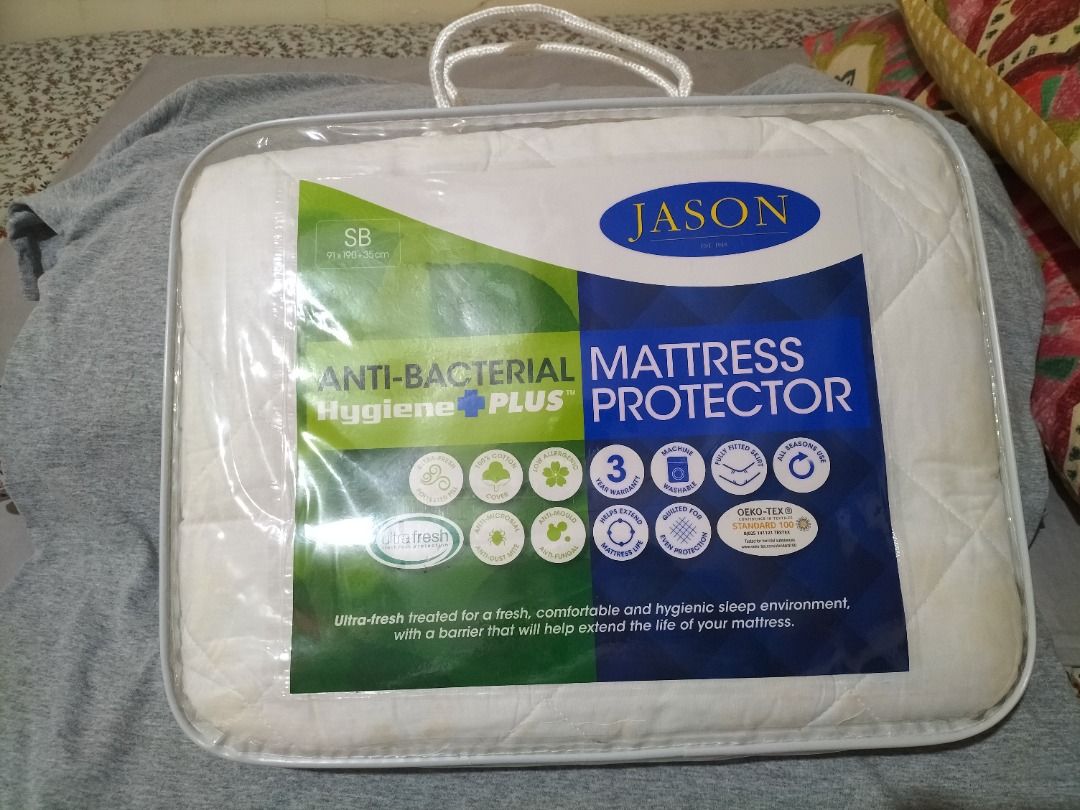 Jason ANTI-BACTERIAL HYGIENE PLUS Mattress Protector (91CM X 190CM ...