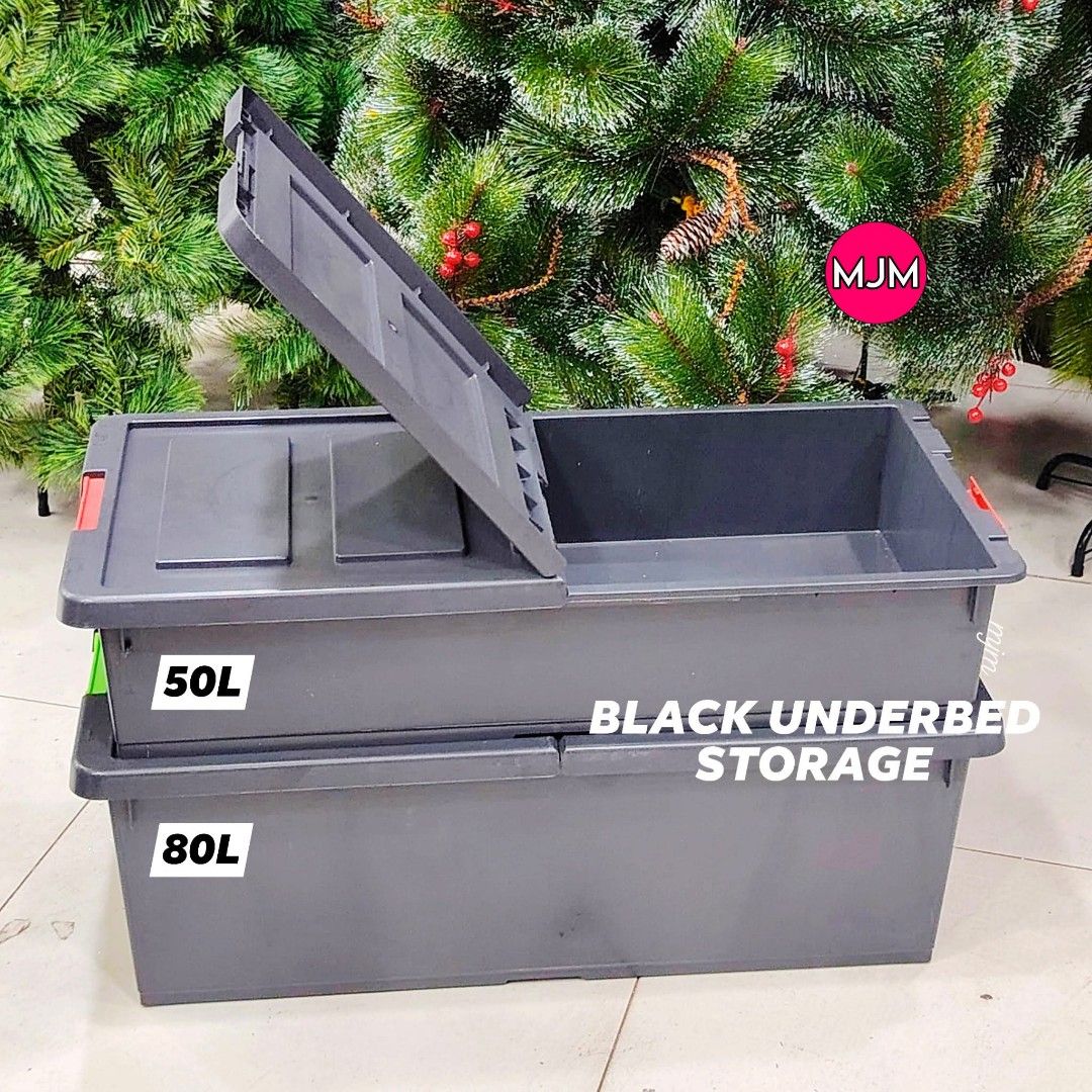 Jha BLACK UNDERBED STORAGE (Category: Storage Boxes & Baskets) located in Manila. Submitted by dolorchris69891 (Listing ID 1396126290, Image 3). Description: BLACK UNDERBED STORAGE P470 -50 LITERS P490 -80 LITERS.