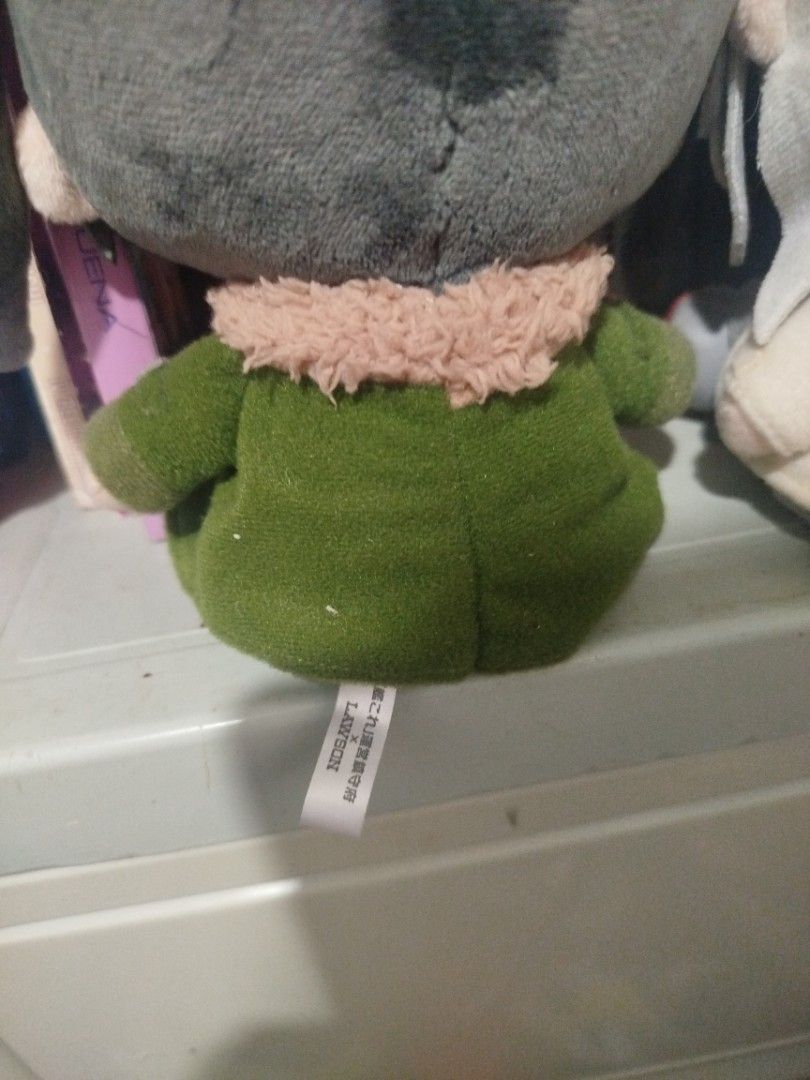 KANTAI COLLECTION KANCOLLE Anime Plush SET (Category: Plushies & Soft Toys) located in Baguio. Submitted by shrimpytrinkies (Listing ID 1396173992, Image 3). Description: - Adorable anime plush toys! - Features two characters. - One has gray pigtails and a green coat. - The other has white hair and a white coat. - Both have red accents. - Both are sitting down. - Number "5" on their feet. - Tags are visible..