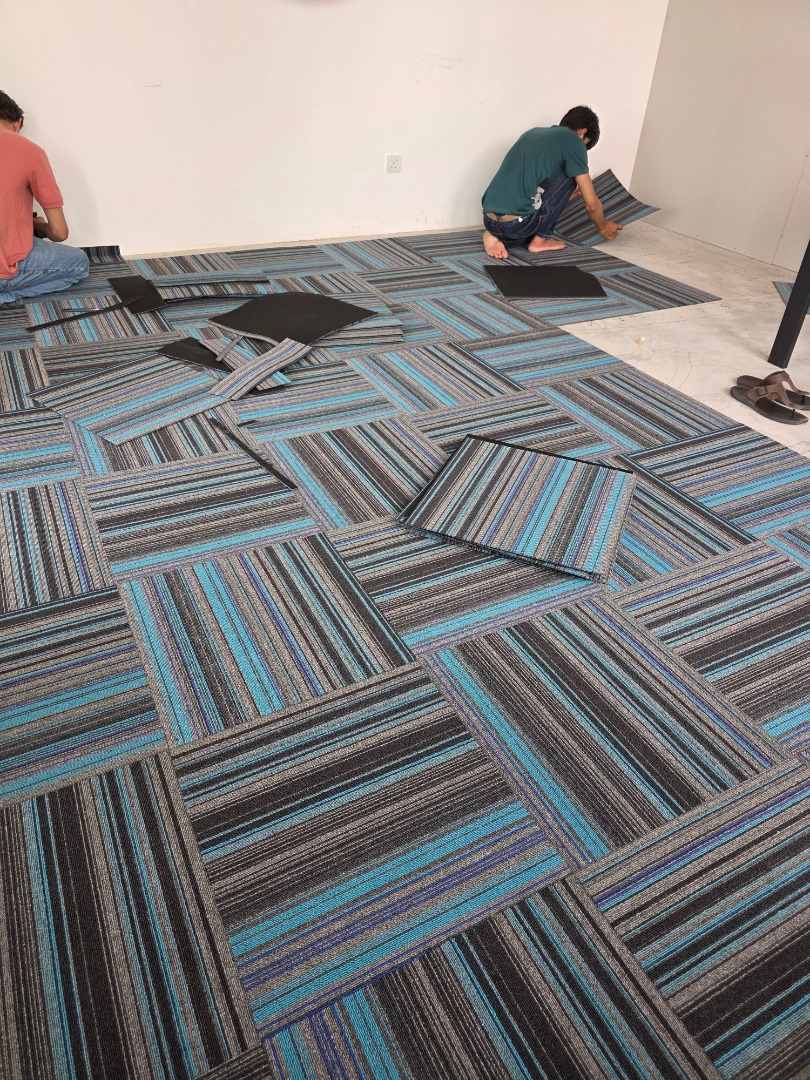 KHIDMAT KARPET PEJABAT l install corporate carpet office 5mm thick l ...