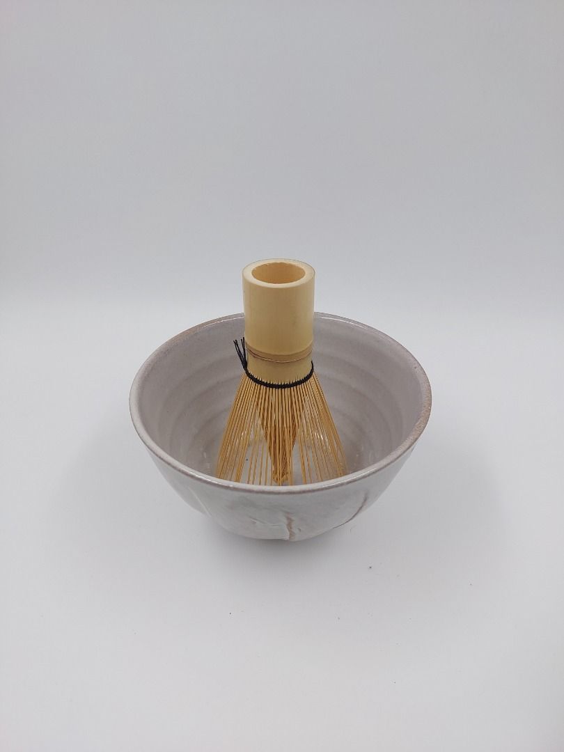 Matcha Bowl (Category: Coffee & Tea Tableware) located in Quezon City. Submitted by curated.stoneware.ph. (Listing ID 1396192230, Image 2). Description: - Ceramic matcha bowl with light-colored glaze and textured exterior. - 5x3 inches.