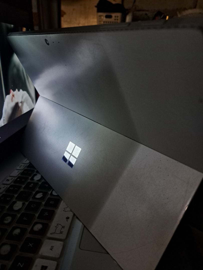 Microsoft Surface pro 4 (for parts) (Category: Laptops & Notebooks) located in Caloocan City. Submitted by zencrystal-e901 (Listing ID 1396146857, Image 1). Description: Selling my Microsoft Surface Pro 4 (Intel Core i7, with SSD) together with the Surface keyboard. ✔ Powers on and boots ✔ SSD included (ready to be wiped for buyer) ✔ With Surface Pro 4 Keyboard (original) ✔ i7 model — higher spec version, still powerful for office work when funct