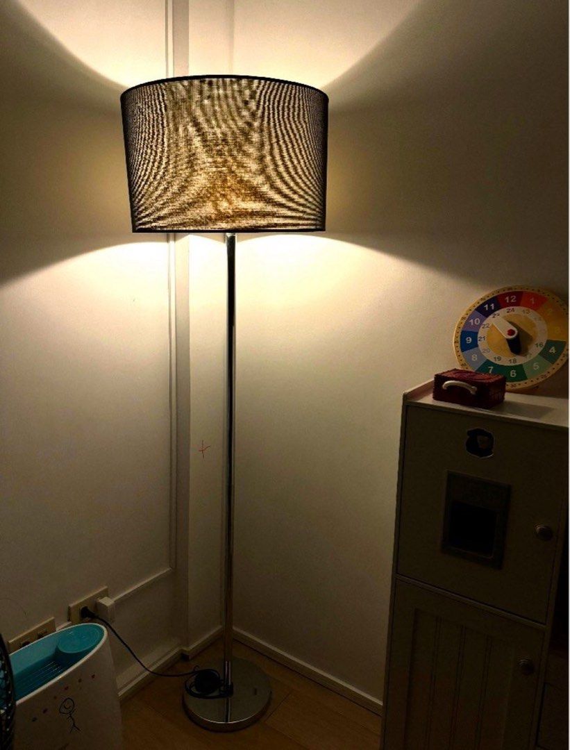 Modern Floor Lamp with Black Shade (Category: Lighting) located in Quezon City. Submitted by d.archive (Listing ID 1396144041, Image 3). Description: Ikhea floor lamp Bought in ikhea lightings SM. SALE AT 1,500 RFS: changing theme of our room Sf will be shouldered by the buyer..