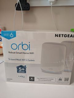 NETGEAR Orbi AX5400 Tri-Band Mesh WiFi 6 System64187221666689110