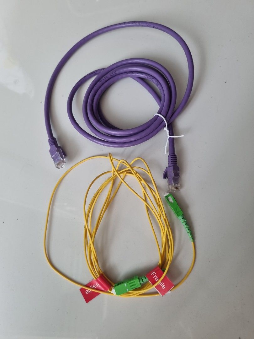 Network Cables - Ethernet and Fiber Optic