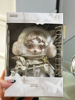 SKULLPANDA巻草　舒花　2点セット POPMART﻿】 Skullpanda 200% 舒花 limited edition unboxing