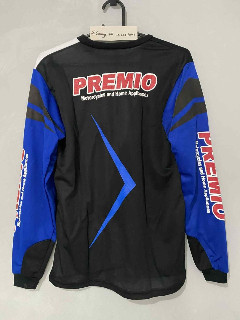 Premio Motorcycle Jersey (Category: Coats, Jackets and Outerwear) located in Las Pinas. Submitted by garagesalesalaspinas (Listing ID 1396208486, Image 2). Description: 👕 Premio Motorcycle Jersey 📏 Size: 20.5"W x 28"L ❗ Authentic 💵 Payment first policy! 💵 Mode of Payment: Gcash for Delivery Cash for Meetup ❌ No COD ❌ No Return / Refund 📢 Kindly check my other rare stuffs at https://www.carousell.ph/u/garagesalesalaspinas/.