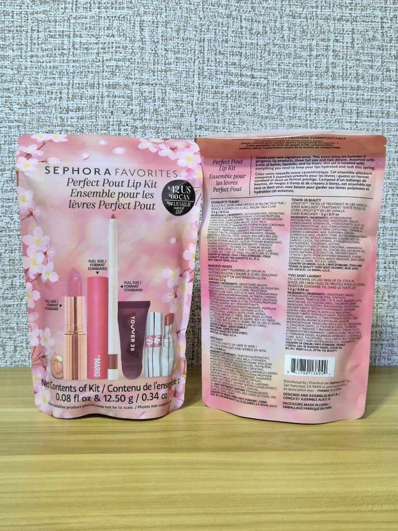 Sephora Perfect Pout lip kit (Category: Makeup) located in Manila. Submitted by arianne0828 (Listing ID 1369321910, Image 1). Description: sealed pouch sephora lip set pickup : binondo.