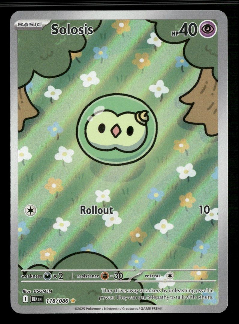 Solosis IR - Pokemon TCG Full Art Foil (Eng), Hobbies & Toys, Toys & Games  on Carousell